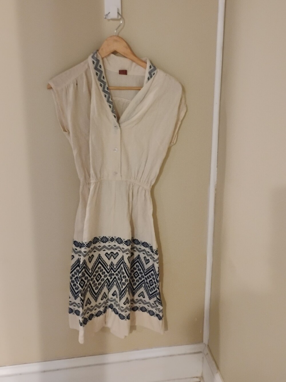 Vintage 1970s Antigua Guatemala Souvenir Summer Dress Embroidered